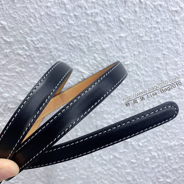 LOEWE女士皮帶 羅意威粒面小牛皮經典銅扣腰帶  jjp2004